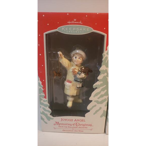 Hallmark Keepsake Ornament Memories of Christmas lot of 2 - Gentle/Joyous Angels - Picture 3 of 5